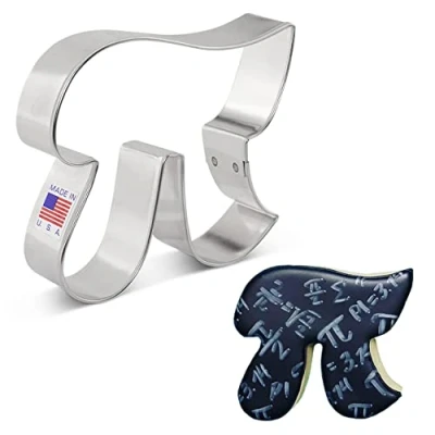 Afbeelding van Ann Clark Cookie Cutters Koekjessnijder Pi Symbol van Meel Sugar Butter 9,5 cm