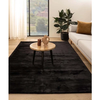 Afbeelding van Viscose Vloerkleed Pearl Zwart 200x300 Cm