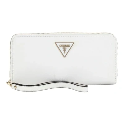 Afbeelding van GUESS Portemonnee Laurel SLG Large Zip Around Wallet Stone Wit