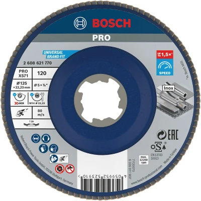 Afbeelding van Bosch Accessories 2608621770 X LOCK Lamellenschijf Diameter 125 mm 1 stuk(s)