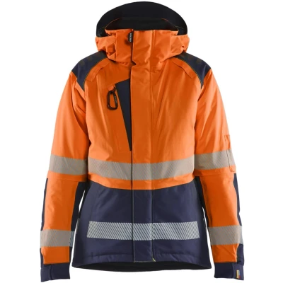 Afbeelding van Blaklader 4456 1987 Dames Winterjas High Vis Oranje/Marineblauw XXL