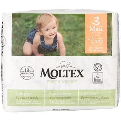 Afbeelding van Moltex Nature Babyluiers Midi(4 9 kg)