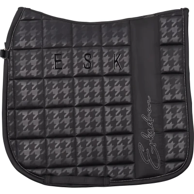Afbeelding van Eskadron Zadeldekje Big Square Glossy Dressuur Zwart Full