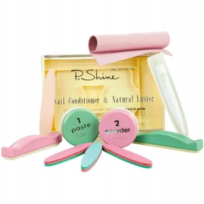 Image de P shine Kit de manucure japonaise professionnel avec soin et instructions (français non garanti) pour les ongles endommagés