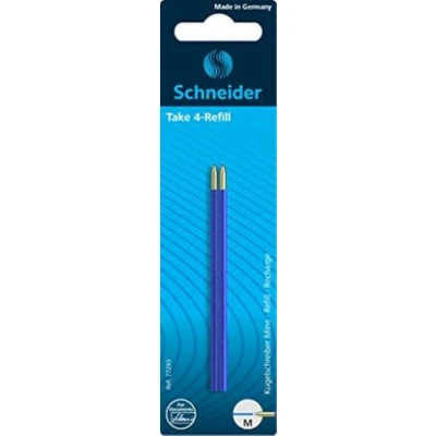 Afbeelding van Schneider balpenvulling voor balpen Take 4 2 stuks blauw S 77293