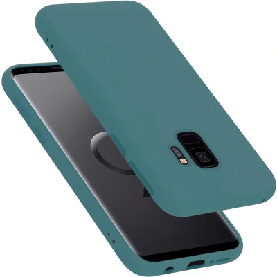 Afbeelding van Cadorabo Hoesje geschikt voor Samsung Galaxy S9 in LIQUID GROEN Beschermhoes gemaakt van flexibel TPU silicone Case Cover