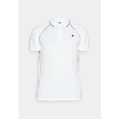 Afbeelding van Björn Borg ACE Racquet Poloshirt, Heren, Maat: Large, Brilliant white
