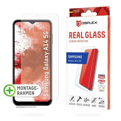 Afbeelding van DISPLEX Real Glass 01800 Screenprotector (glas) Samsung Galaxy A14, A14 5G 1 stuk(s) Krasvast, Anti vingerafdruk