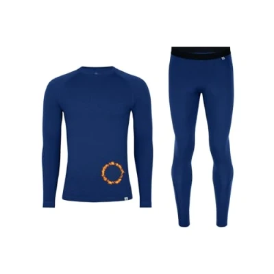 Afbeelding van Danish Endurance Merino SET Hemd, Heren, Maat: XXL, Navy