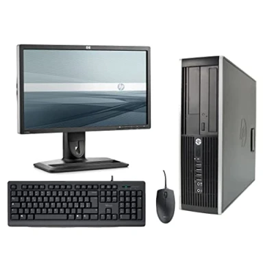 Afbeelding van HP Elite 8200 Desktop met 22 inch display (Intel Core I5 2400, 8 GB RAM, 240 SSD, DVD, Windows 10 Professional Original), zwart (gereviseerd)