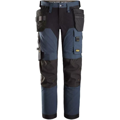 Afbeelding van SNICKERS 6275 AllroundWork 4 way stretch werkbroek met holsterzakken (navy/zwart) 62759504256
