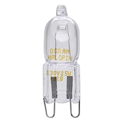 Afbeelding van OSRAM HALOPIN oven halogeenlampen voor en magnetron, G9 fitting 230/240 V, 25 W, 2 stuks