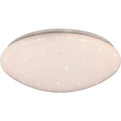 Afbeelding van Reality Leuchten Lukida R62961000 Led plafondlamp, kunststof, met afstandsbediening, Starlight effect, 18 W, wit