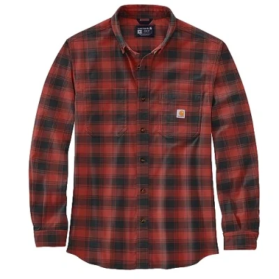 Afbeelding van Carhartt L/S flanellen overhemd met lange mouwen voor heren, Okerrood, XXL