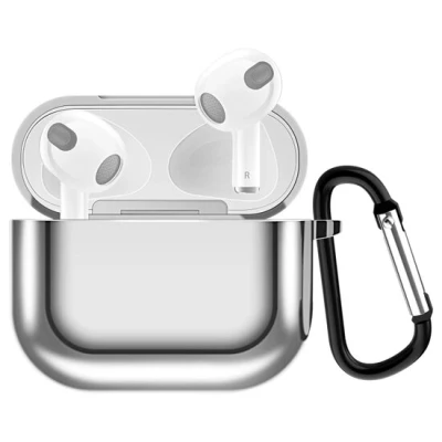 Afbeelding van AirPods 3 hoesje TPU Electroplating series Zilver Optimale bescherming voor jouw