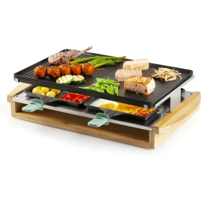 Afbeelding van Domo Raclette / Steengrill Bamboe
