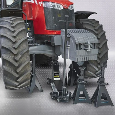 Afbeelding van Datona® Werkplaatskrik 10 ton met vier hoge assteunen Zwart