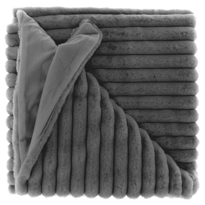 Afbeelding van Unique Living Plaid Peppe Dark Grey 150x200cm