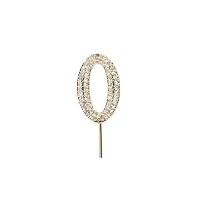 Afbeelding van Taarttopper Diamant Goud #0 45mm