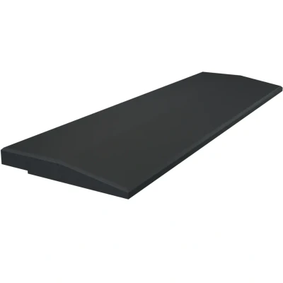 Afbeelding van Flow Fitness Oploopprofiel Rubberen Tegel 100 x 20 2 cm Zwart