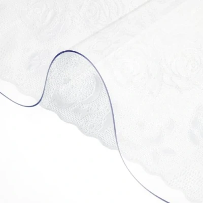 Image de Nappe transparente en PVC VEVOR, housse de table imperméable, protection bureau 40x72 pouces