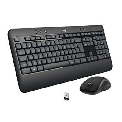 Afbeelding van Logitech Advanced MK540 toetsenbord Inclusief muis USB QWERTY Scandinavisch Zwart, Wit