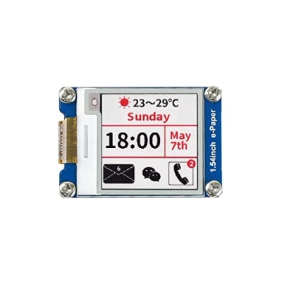 Afbeelding van Waveshare 1,54 inch E Paper Display Module(B) V2,200 x 200 Resolutie 3,3 V/5 V Ink elektronisch scherm met Embedded Controller, Rood Zwart Wit Driekleur voor Raspberry Pi/Jetson Nano/Arduino/STM32