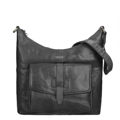 Afbeelding van Spikes &amp; Sparrow Bronco Dames Casual Schoudertas black Damestas