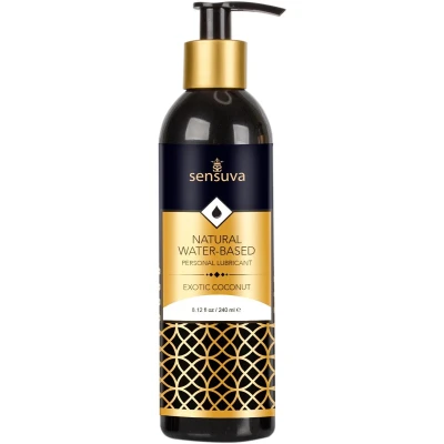 Afbeelding van Sensuva Natural Waterbasis Glijmiddel Exotische Kokosnoot 240 ml