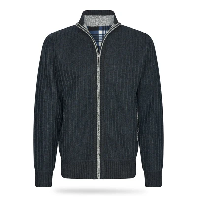 Afbeelding van Warme trui met rits Navy S