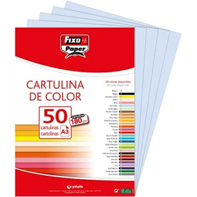 Afbeelding van Fixo Paper 11120337 karton, A3, 180 g, hemelsblauw, 50 stuks