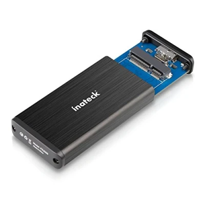 Afbeelding van Inateck USB 3.0 harde schijf behuizing voor MSATA schijf, adapter van aluminium M50 SSD mSATA, UASP compatibel