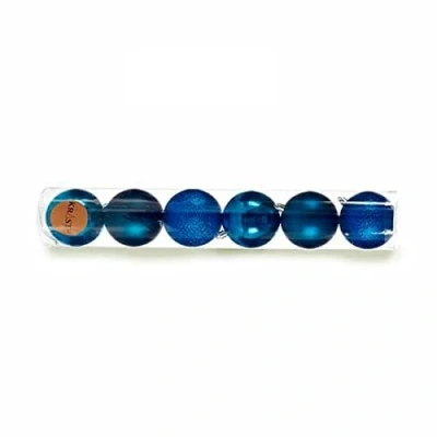 Afbeelding van Set kerstballen Blauw Plastic 8 x 9 cm (12 Stuks)