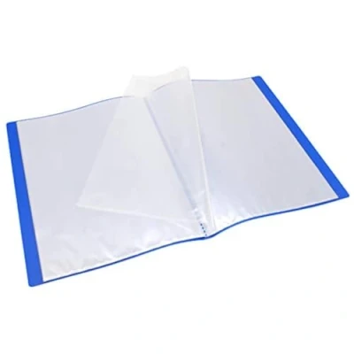 Image de Protège Documents A4 60 Vues 30 Pochettes Couverture Polypro Bleu
