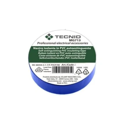 Afbeelding van PVC isolatietape, dikte 0,13 mm, 15 mm x 10 m, blauw