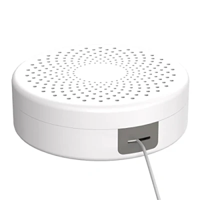 Afbeelding van Hama Ronde kabelbox (geschikt voor wandmontage, kantoor, huis enz., geïntegreerd kabelbeheer, eenvoudig kabelbescherming, vlak) wit