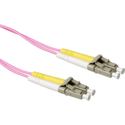 Afbeelding van ACT RL9722 Glasvezel Patchkabel Duplex LSZH LC/LC 50/125µm OM4 22 meter