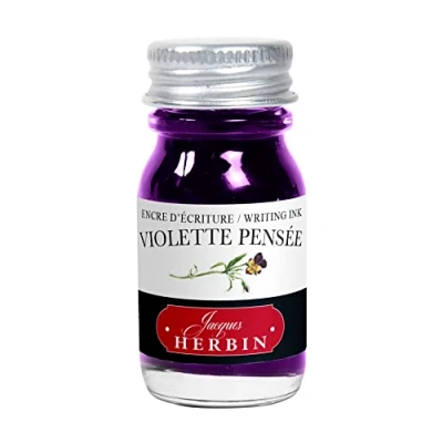 Afbeelding van Jacques Herbin 11577T schrijf en tekeninkt, vulpen balpen, violet, 10 ml, gemaakt in Frankrijk
