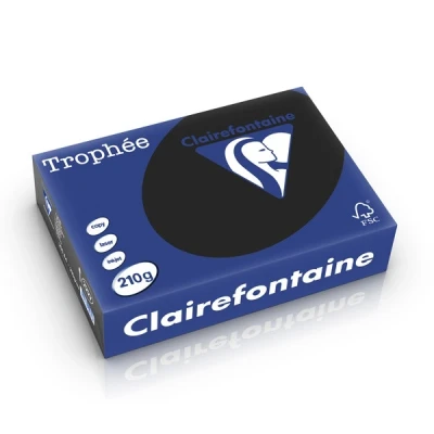 Image de Clairefontaine TROPHEE Noir A4 (210 x 297 mm) 210 g/m² 250 feuille(s) papier uni