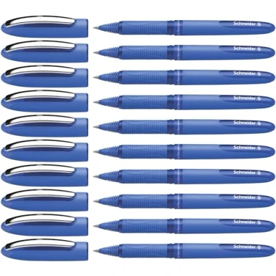 Afbeelding van rollerball Schneider One Hybrid C 0,3mm blauw doos met 10 stuks