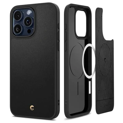 Afbeelding van CYRILL by Spigen Kajuk Mag hoesje compatibel met iPhone 15 Pro Max (2023) zwart