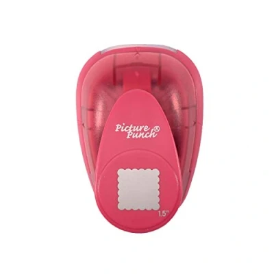 Afbeelding van Vaessen Creative Papierperforator, maat L, vierkant, voor doe het zelfprojecten, scrapbooking, kaarten maken en meer