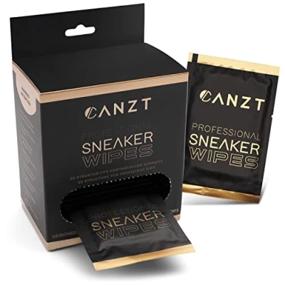 Afbeelding van Canzt Professional Sneaker Wipes Hoogwaardige reinigingsdoekjes voor schoenen en sneakers 30 stuks, Wit.