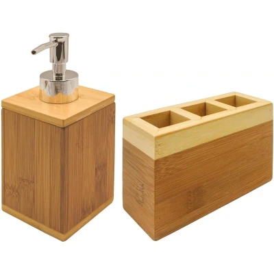 Afbeelding van Badset DKD Home Decor 13 x 5 9 cm Natuurlijk