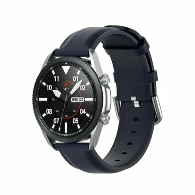 Afbeelding van Garmin Approach S12 / S40 S42 Classic leren bandje Donkerblauw