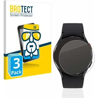 Afbeelding van BROTECT Screenprotector voor Samsung Galaxy Watch 4 (40mm) Folie Beschermfolie Beschermglas transparant (3 Stuks)
