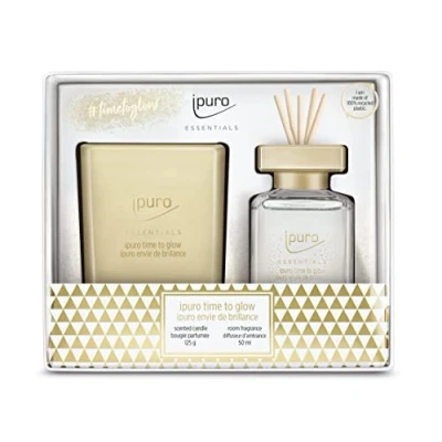Afbeelding van Ipuro Geurdiffuser Time to Glow 50ml + Geurkaars 125gr