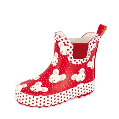 Image de Beck Mäuschen, Bottes &amp; Bottines de Pluie Bébé Fille, Rouge, 28 EU