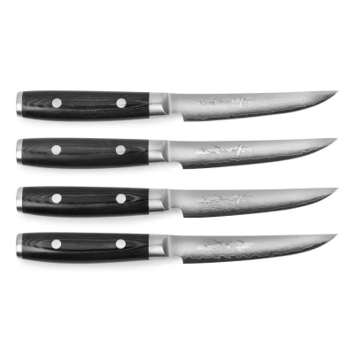 Afbeelding van Yaxell Ran Steak Set 4 delig VG10 Japans Damaststaal
