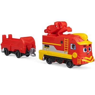 Afbeelding van Mighty Express Push and Go Nick vrachttrein met goederenwagen handmatige trein naar de populaire tv serie vanaf 3 jaar